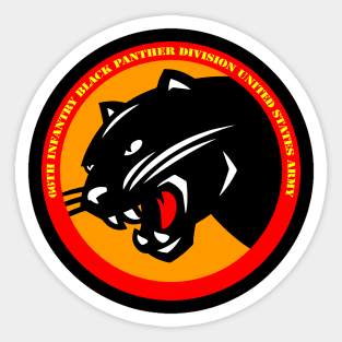 66th Infantry Black Panther Division United States Army Sticker